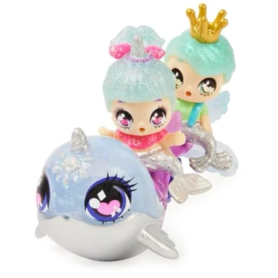Image of HATCHIMALS Pixies Riders, Shimmer Babies Baby Twins with Glider and 4 Accessories (Styles Vary)