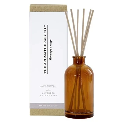 Image of The Aromatherapy Co. Therapy Range Essential Oil Reed Diffuser Relax Lavender &amp; Clary Sage