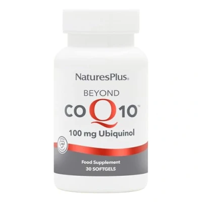 Image of NaturesPlus Beyond CoQ10 100 mg Ubiquinol Active, Naturally Fermented Coenzyme Q10 Supplement with UbiquiMax, Enhanced Absorption, Prolonged Action Gluten Free, 30 Softgels