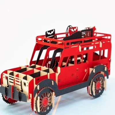 Image of CardPop Jeep Car Pop Up Card 3D Greeting