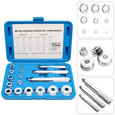 Image of CCLIFE 17 pcs Aluminum Bearing Race and Seal Driver Bush Installation Press Tool Kit