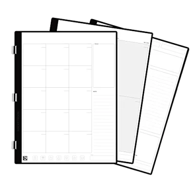 Image of Rocketbook New Pro Monthly/Weekly Planner Page Pack Scannable Pages for To Do Lists and Agendas Write, Scan, Erase, Reuse 20 Sheets Letter Size: 7.8 in x 10.5