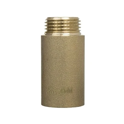 Image of 3/4&quot; BSP (22mm) Pipe Thread Extension Female x Male Cast Iron Brass 20mm Long