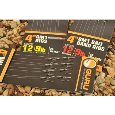 Image of Guru QM1 15&quot; Feeder Fishing Rigs On Eva Spool W/Bayonets: 12