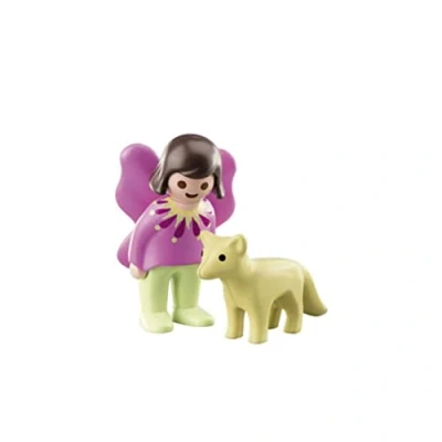Image of PLAYMOBIL 1.2.3 70403 Fairy Friend with Fox, for Children Ages 1.5 4