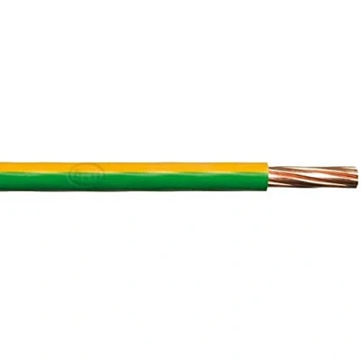 Image of Merriway BH01514 Single Core Round Earth Cable, 6491X 2.5mm Yellow &amp; Green, 10 Metres (33 feet) Underground 6491X, 2.5 mm