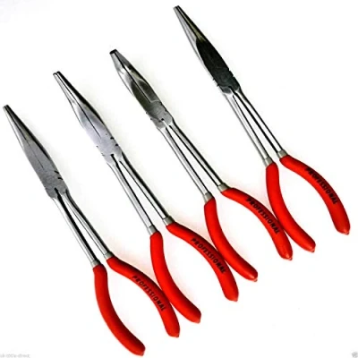 Image of NEILSEN TOOLS 4 Piece Long Reach Pliers 11&quot; Handles, CT0962