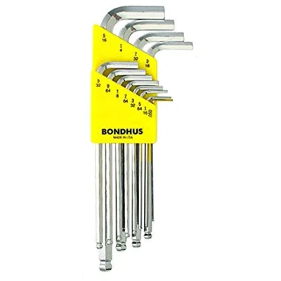 Image of BONDHUS, BLX12B BRITEGUARD BALLEND HEX Key Set 0.050&quot; 5/16&quot;, 16936