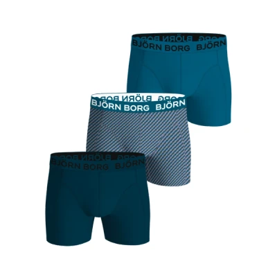 Image of Björn Borg 3 PACK Trunks, Men&#039;s, Size: Small, Light blue