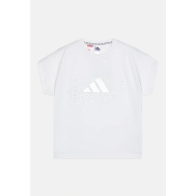 Image of adidas Performance TEE Junior Unisex Sports Tshirt for kids, Size: 5 6y, White
