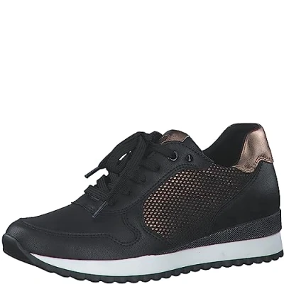 Image of MARCO TOZZI Women&#039;s 2 23714 41 Sneaker, Black/Copper, 4