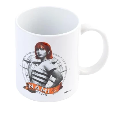 Image of Grupo Erik One Piece Netflix Nami Ceramic Mug 35 cl / 350 ml 11,8 oz 3.74 x 3.15 inches 9.5 8 cm Coffee Tea Cool Gifts Merch