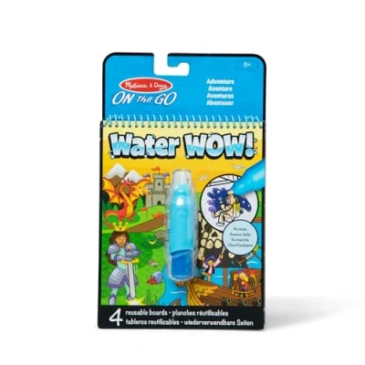 Image of Melissa &amp; Doug Water WOW! Adventure Reveal Travel Book Activity Pad 3+ Gift for Boy or Girl