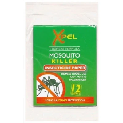 Image of Xpel Mosquito Killer Insecticide Paper (1 Pack of 12 Sheets)
