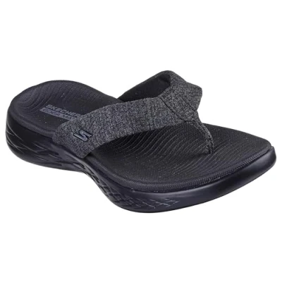 Image of Skechers Women&#039;s On The go 600 Preferred Flip Flop, Black, Medium