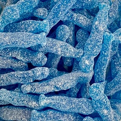 Image of Vegan Fizzy Blue Meerkats 700g Re Sealable Pouch by The Gourmet Sweet Company
