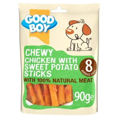 Image of Other Good Boy Pawsley &amp; Co Chewy Chicken With Sweet Potato Sticks Dog Treat 90g Clear