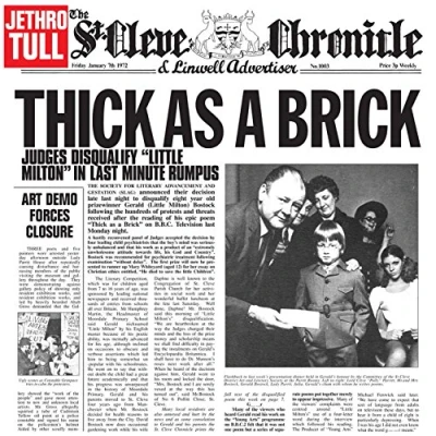 Image of Thick as a Brick (2014 Remaster) [VINYL]