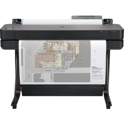 Image of HP DesignJet T630 Large Format Plotter Printer 36in up to A0 , Mobile Printing, Wi Fi, Gigabit Ethernet, Hi Speed USB 2.0, 1 Year Warranty (5HB11A)