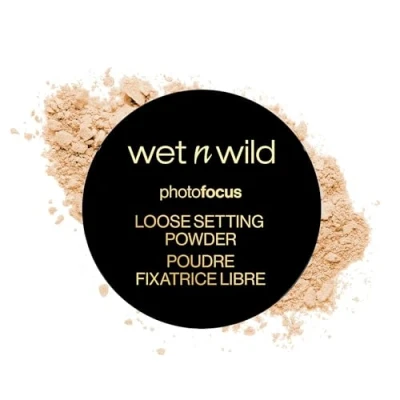 Image of Wet n Wild Photo Focus Loose Setting Powder, Silky Weightless Powder to Set, Mattify, Absorb Oil and Bake, Soft Effect, Banana Shade, 20g