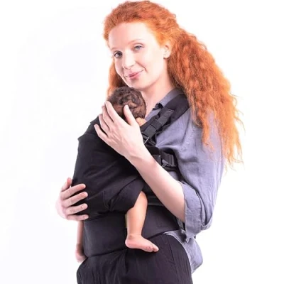 Image of Boba X Baby Carrier Newborn to Toddler, 2 Position Front and Backpack Child 7 45 lbs, Crossable Straps Padded Shoulders (Black Beauty)