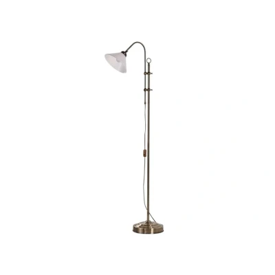 Image of Lindby Floor Lamp &#039;Otis&#039; (Antique, Vintage) in White Made of Glass for e.g. Hallway (1 Light Source, E27) from Standard