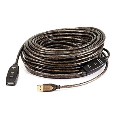 Image of Monoprice 82 Feet 25M USB 2.0 A Male to Female Active Extension/Repeater Cable (107644)