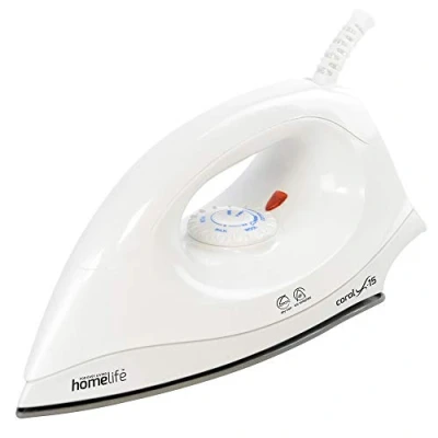 Image of Homelife for easy living Coral X 15 1200w Dry Iron/Non stick Soleplate/Variable Temperature Control / 2m Long Cord E7051 White