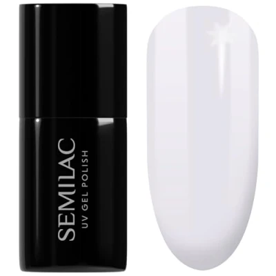 Image of SEMILAC 384 Lavender Flowers Nail UV Gel Polish Long Lasting and Easy to Apply Soak off UV/Led Perfect for Home Professional Manicure Pedicure 7 ml