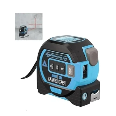 Image of DUddTTW Tape Measure 40m/60m Measurer With Lcd Display Vertical Cross Line Digital Distance Meters Mesuring