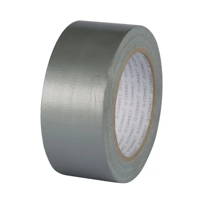 Image of Duct Tape Q CONNECT 48mm 25m Silver/Small Office Accessories/Type Duct/Material N.a. / Colour Silver/Thickness (mm) 170 Size 48/25mm/m/Width 48
