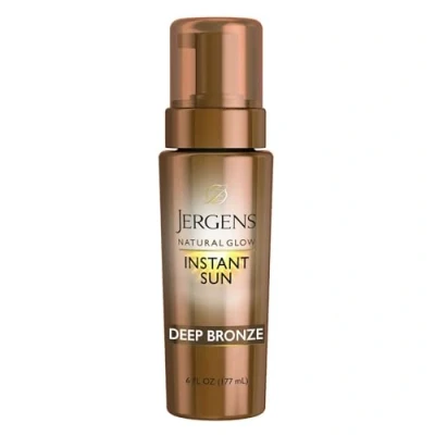 Image of Jergens Natural Glow Instant Sun Sunless Tanning Mousse for Body, Deep Bronze, 6 Ounces