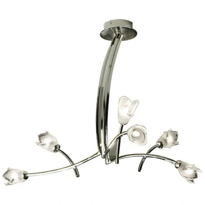 Image of Pietra Pendant 3 Arm 6 Light G9, Polished Chrome