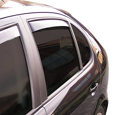 Image of Window Visors Master Dark (rear) compatible with Skoda Octavia 5E Kombi 2013 2017 &amp; 2020