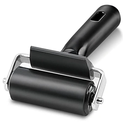 Image of Rubber Roller, Ideal for Anti Skid Tape Construction Tools, Print, Ink and Stamping Tools (Black, 6.5CM)