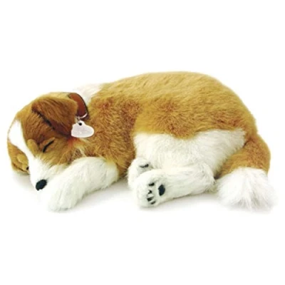 Image of Perfect Petzzz ® The Original Breathing Pet Collie Puppy New Huggable Soft Version Plush Toy Gift Bundle