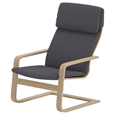 Image of Custom Slipcover Replacement Cover Only! The Chair is Not Included! Cotton for Armchair Compatible with Pello (Dark Grey)