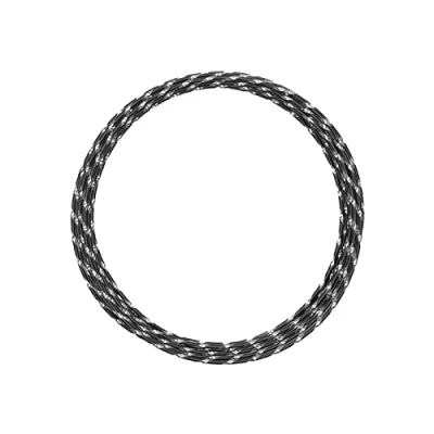 Image of Vaessen Creative 2 mm x 5 m Aluminium Wire Diamond Cut, Black