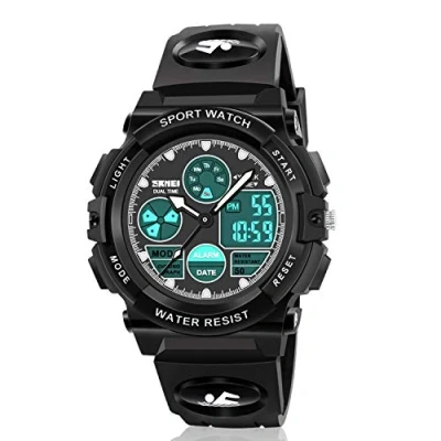 Image of Dodosky Boy Toys Age 5 12, LED 50M Waterproof Digital Sport Watches for Kids Birthday Presents Gifts 13 Year Old Boys Black