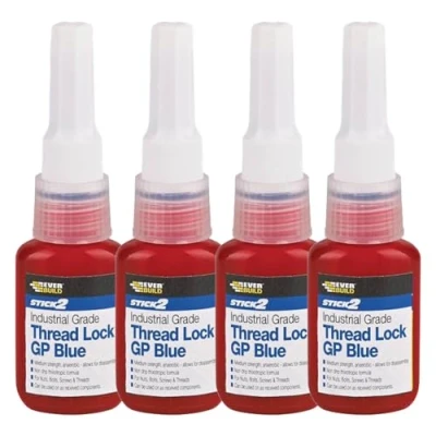 Image of Everbuild 4 X EVBTHRED10 10 g Threadlock Super Glue