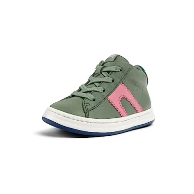 Image of Camper Runner FOUR Twins Laceup ankle boots for kids, Size: 7K, Mittelgrün Leather