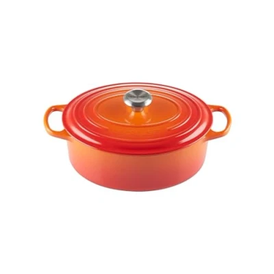 Image of Le Creuset Casserole Oval Signature Volcanic ø 29 cm / 4.7 Liter