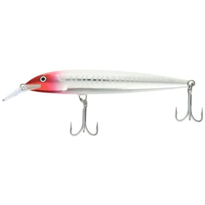 Image of Rapala Floating Magnum Lure with Two No. 1/0 Hooks, 14 cm Length, Red Head UV