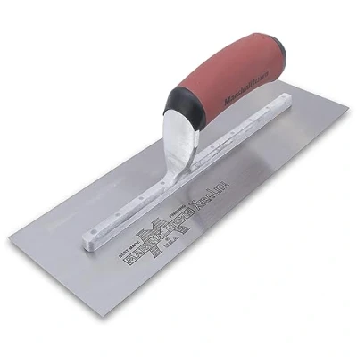 Image of Marshalltown The Premier Line MXS7D 12 Inch by 5 Finishing Trowel with Curved Durasoft Handle