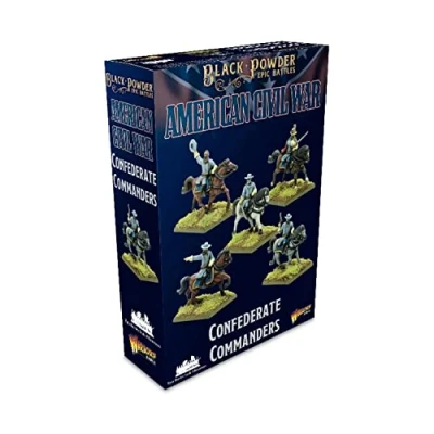 Image of Confederate Commanders Epic Scale Miniatures for Black Powder by Warlord Games Highly Detailed American Civil War Table top Wargaming
