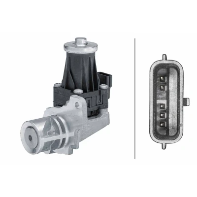 Image of 147105308R, 8200129863 EGR valve HELLA 6NU 014 864 691 Electric with gaskets/seals RENAULT: MEGANE 3 Grandtour, Clio 4, GRAND SCENIC