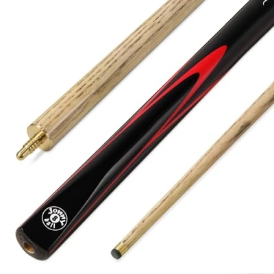 Image of Jonny 8 Ball SILVER SMOKE 57 Inch 2 Piece Centre Joint Ash English Pool Cue with 8.5mm Tip