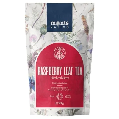 Image of Raspberry Leaf Tea (300g) Monte Nativo Premium Quality Birth Preparation Pregnancy Gently Cut and Dried 100% Natural No Added Sugar additives Leaves Women&#039;s