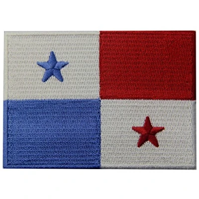 Image of Panama Flag Embroidered Patch Panamanian Iron On Sew National Emblem