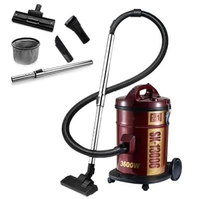Image of Wet and Dry Vacuum Cleaner 21L, 3600W, Industrial Cleaner, 5m Cable Carpet Upholstery for Home Use, Floor, Grout, Tile, Couch, Carpet, Car